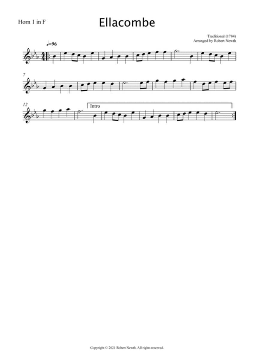 Ellacombe (Hymn Tune) for Horn Quartet image number null