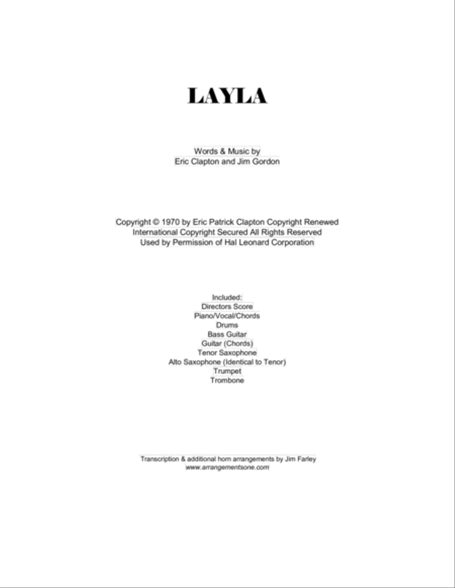 Layla Large Ensemble scores gallery preview page 1
