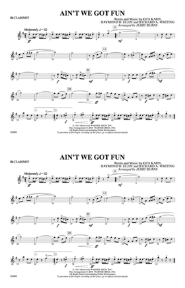 Ain't We Got Fun: 1st B-flat Clarinet