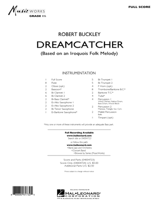 Dreamcatcher - Conductor Score (Full Score)