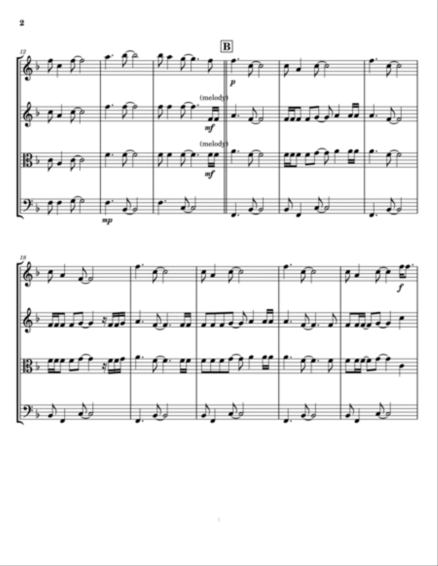 Free Fallin' String Trio scores gallery preview page 2