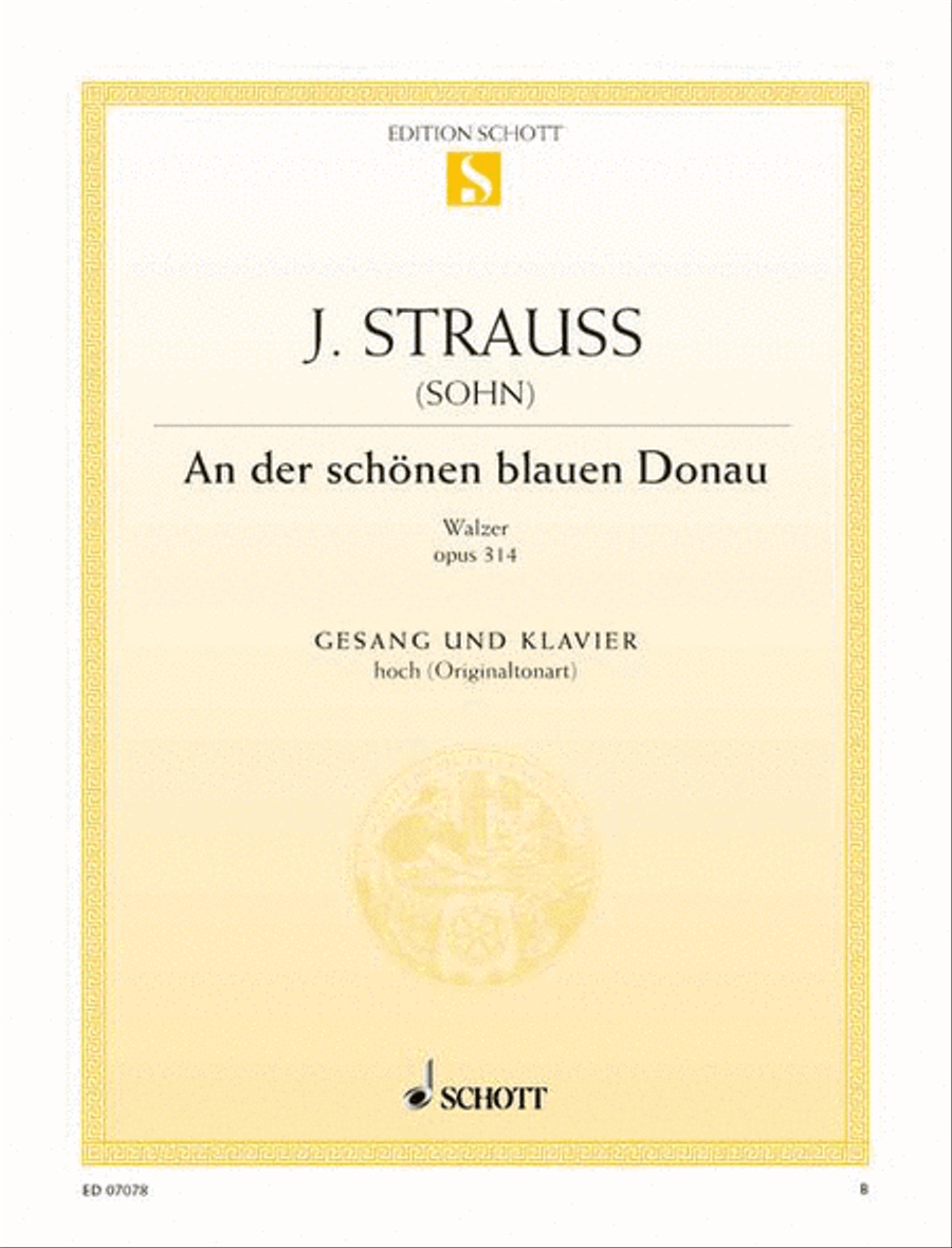 Book cover for Blue Danube, Op. 314