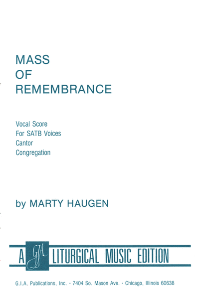 Mass of Remembrance - Choral edition image number null