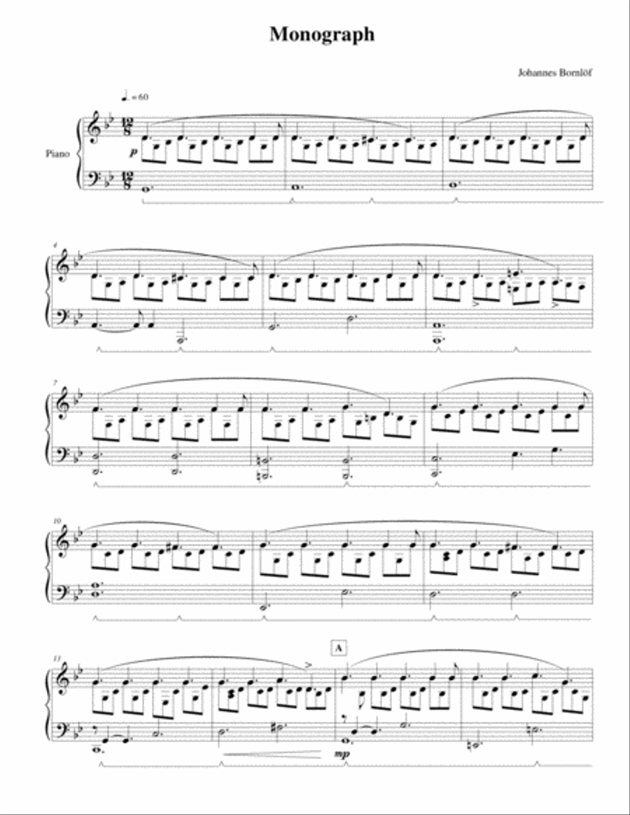 Monograph Piano Solo scores gallery preview page 1