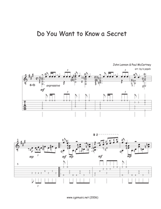 Do You Want To Know A Secret?