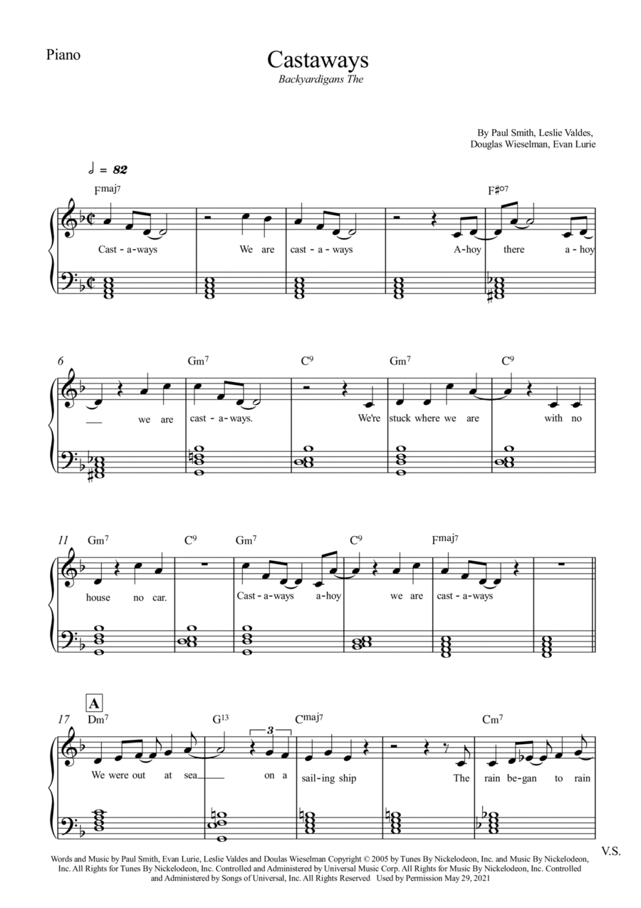 Castaways Voice scores gallery preview page 1