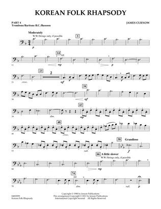 Korean Folk Rhapsody - Pt.4 - Trombone/Bar. B.C./Bsn.