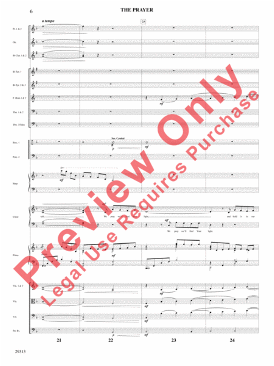 The Prayer The Prayer Choir scores gallery preview page 7