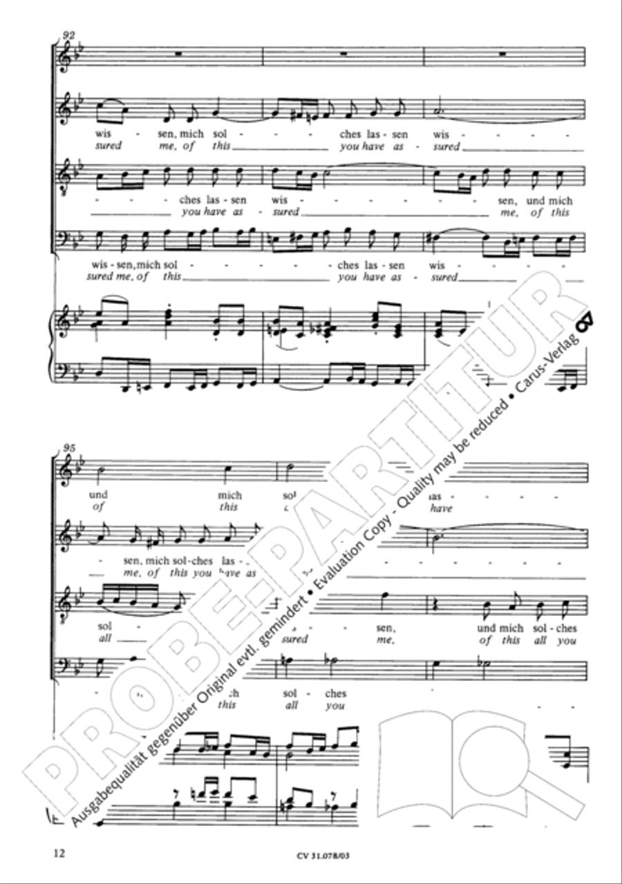 Jesus, you have freed my spirit (Jesu, der du meine Seele) 4-Part scores gallery preview page 13