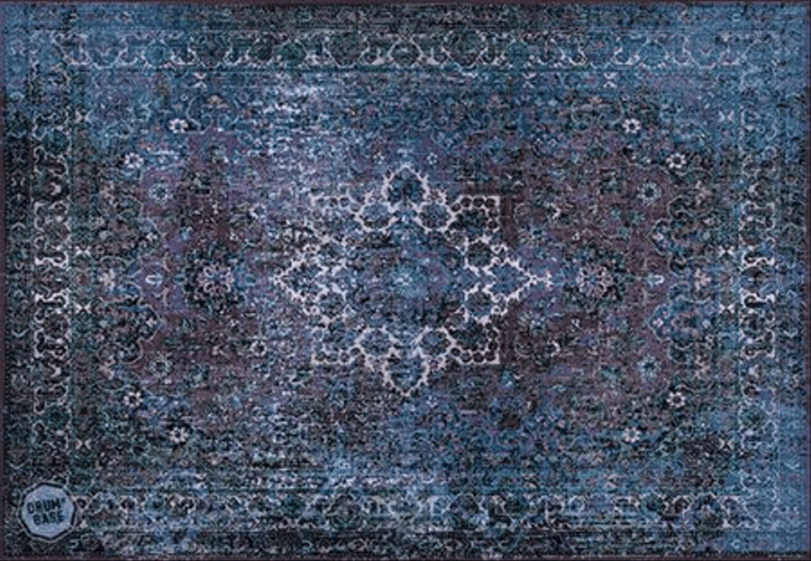 Vintage Persian Style Stage Mat Blue Musical Instruments scores gallery preview page 2