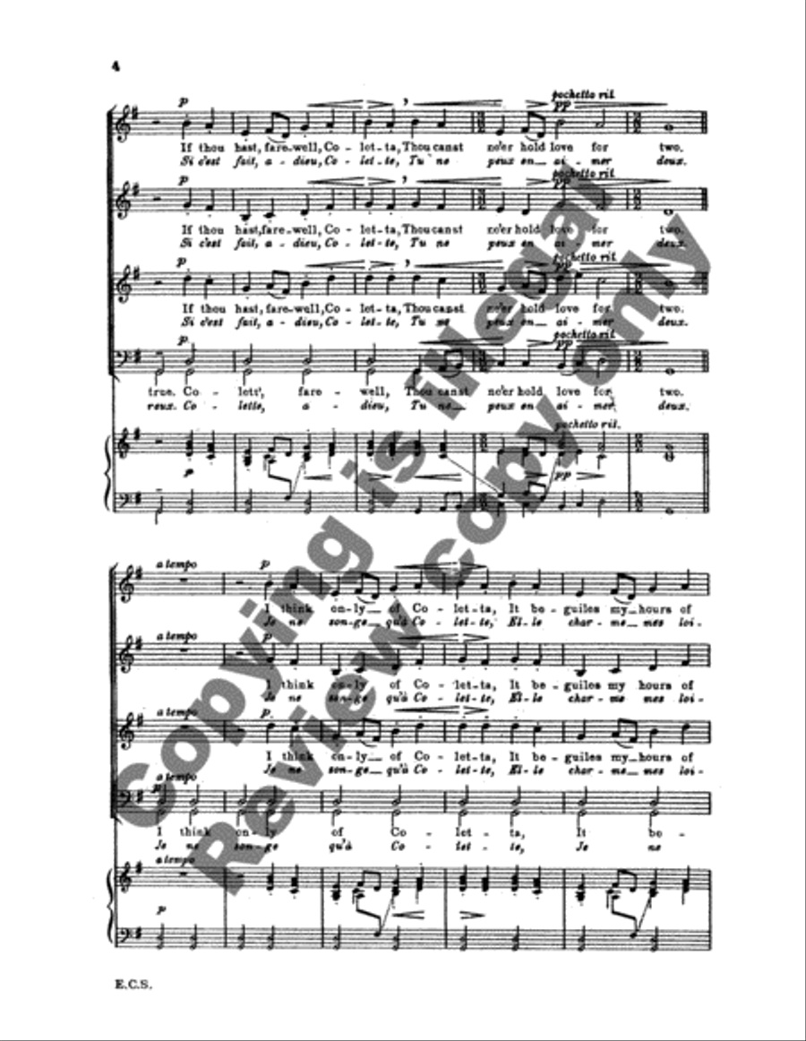 Coletta (Ronde Villageoise) SSATB scores gallery preview page 4