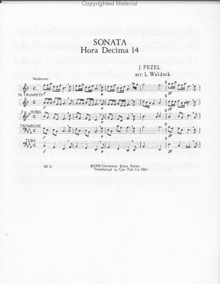 Sonata Hora Decima No. 14 (Lewis Waldeck)
