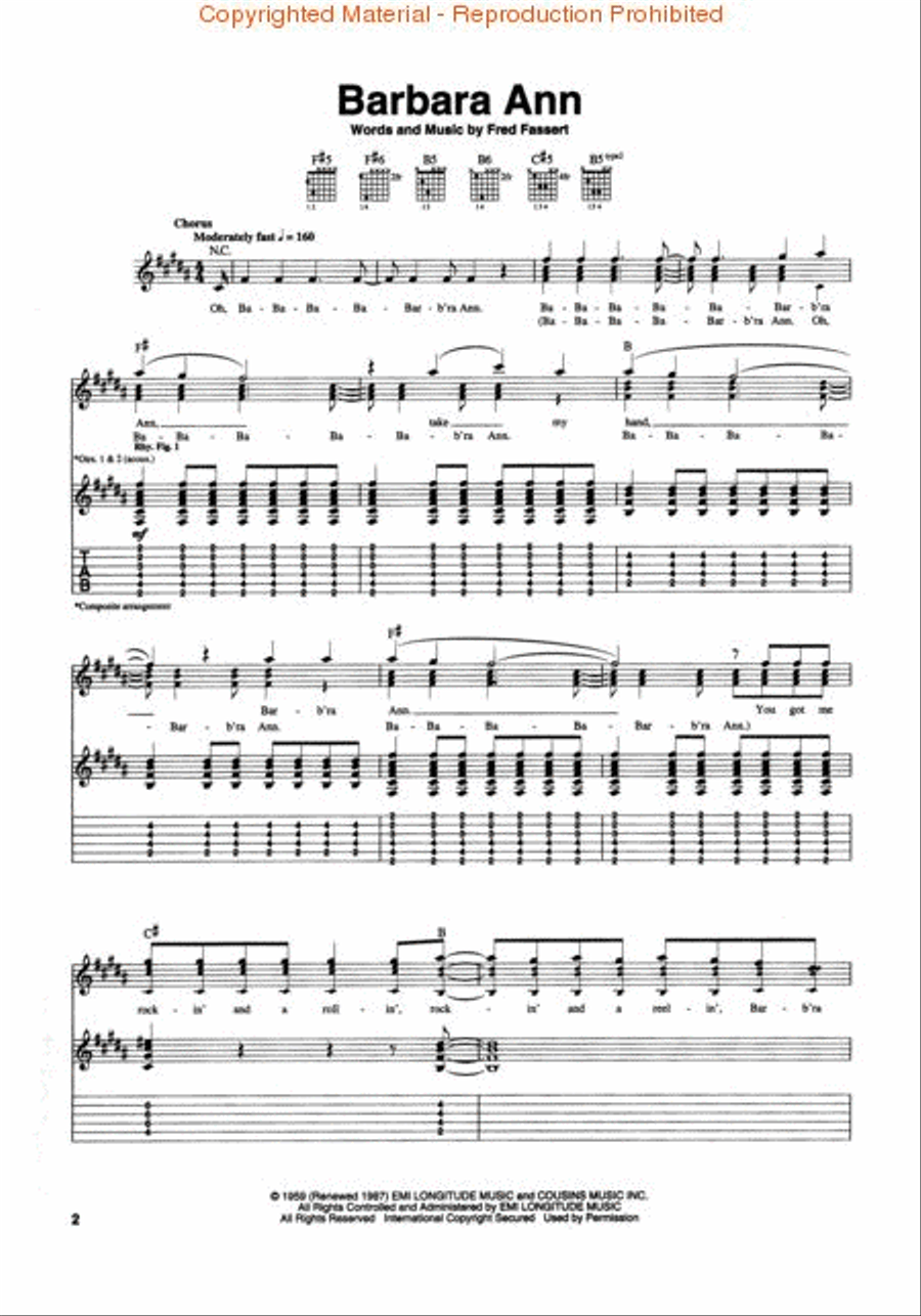 The Very Best of the Beach Boys Electric Guitar scores gallery preview page 2