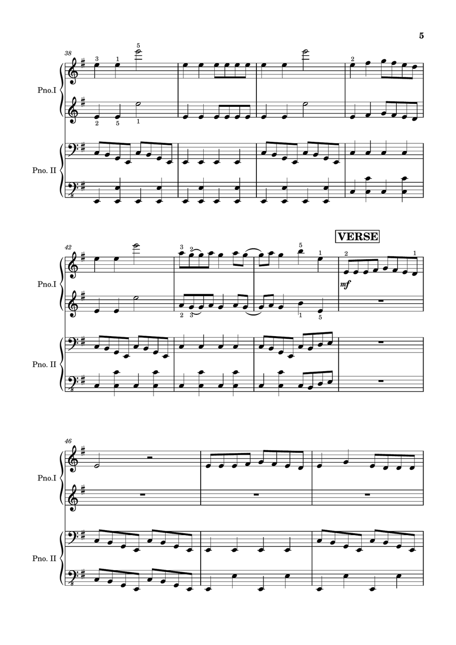 Teeth 1 Piano, 4-Hands scores gallery preview page 6