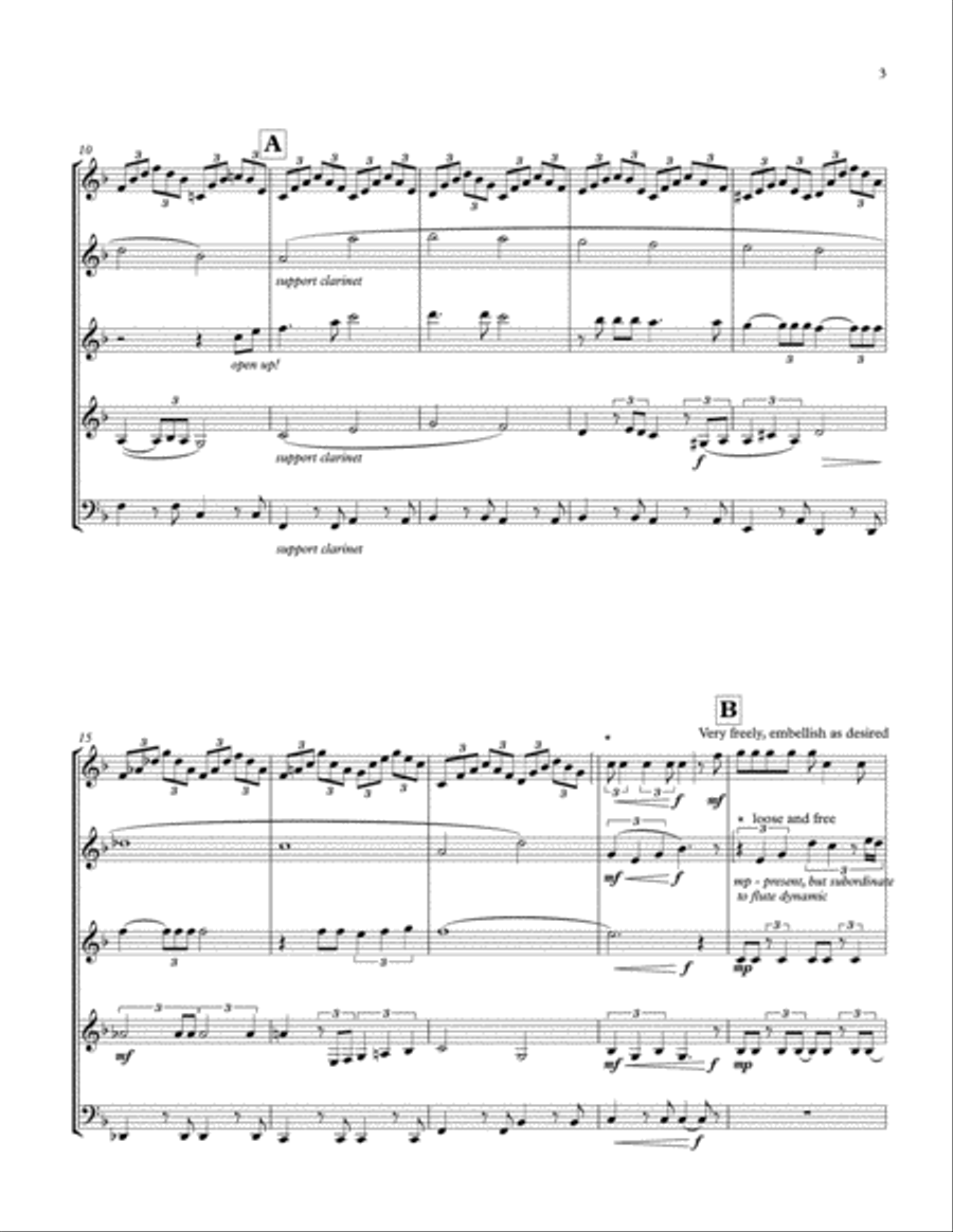 What A Wonderful World Woodwind Quintet scores gallery preview page 3