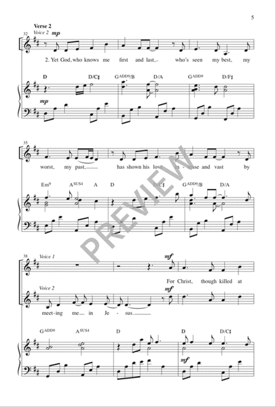 Were I the Perfect Child of God 3-Part scores gallery preview page 6