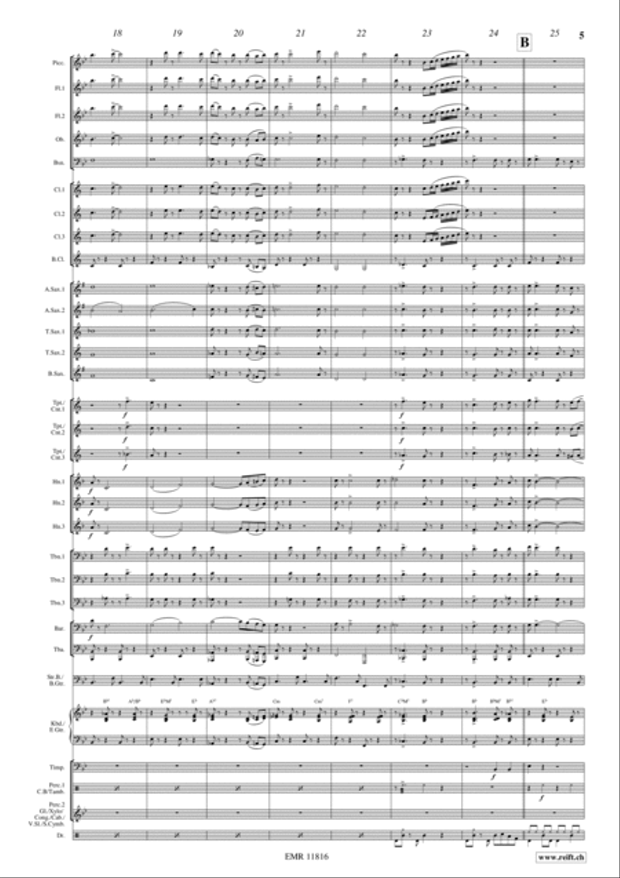 Rocky Gospel Concert Band scores gallery preview page 6