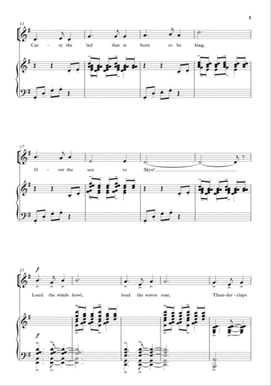 The Skye Boat Song SSA scores gallery preview page 3