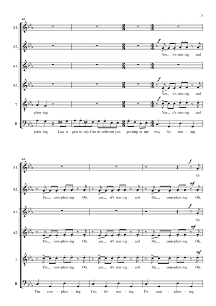 Morning, Noon And Night Morning, Noon And Night Divisi scores gallery preview page 5