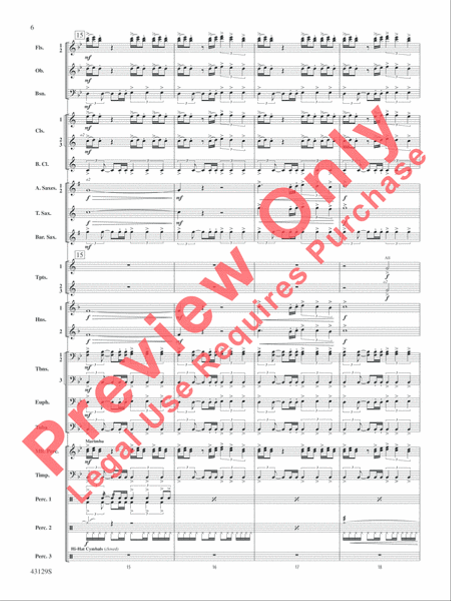 Soundtrack Concert Band scores gallery preview page 7