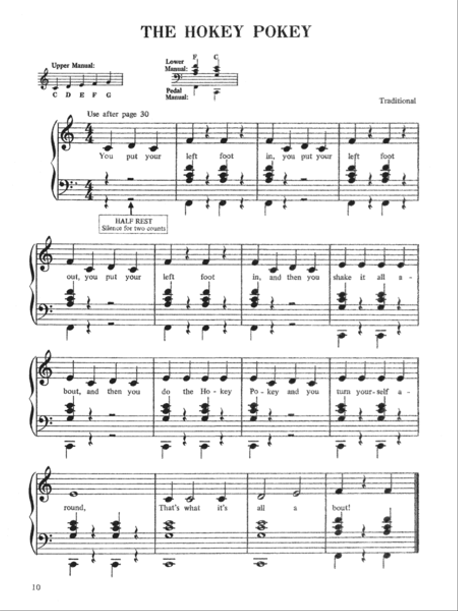 Easy Solos for Spinet Organ, Book 1 Organ scores gallery preview page 3