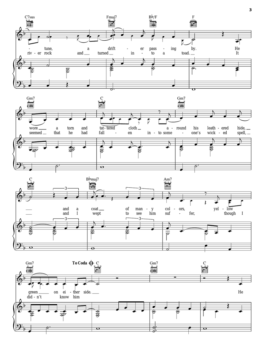 Tapestry Piano, Vocal, Guitar scores gallery preview page 3
