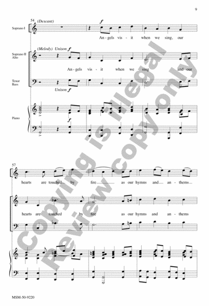 Angels Visit When We Sing (Choral Score) image number null