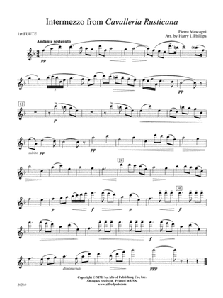 Book cover for Intermezzo from Cavalleria Rusticana: Flute
