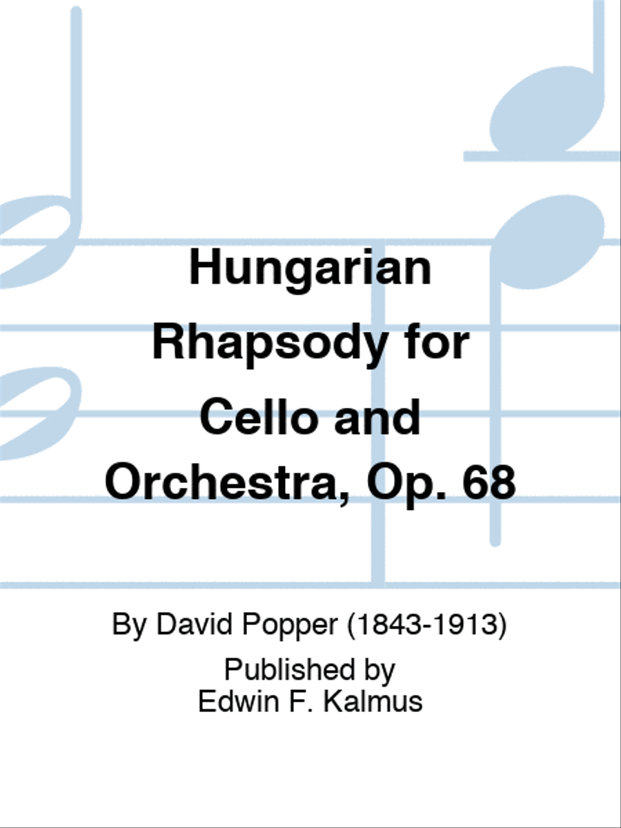 Hungarian Rhapsody for Cello and Orchestra, Op. 68 Orchestra scores gallery preview page 1