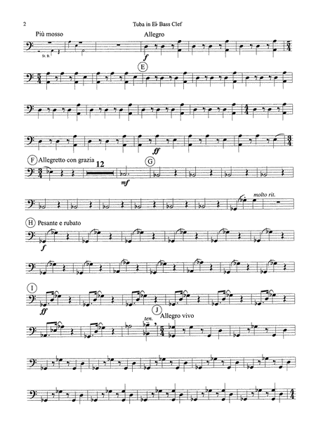 Symphonic Dance No. 3 ("Fiesta"): WP E-flat Tuba B.C.