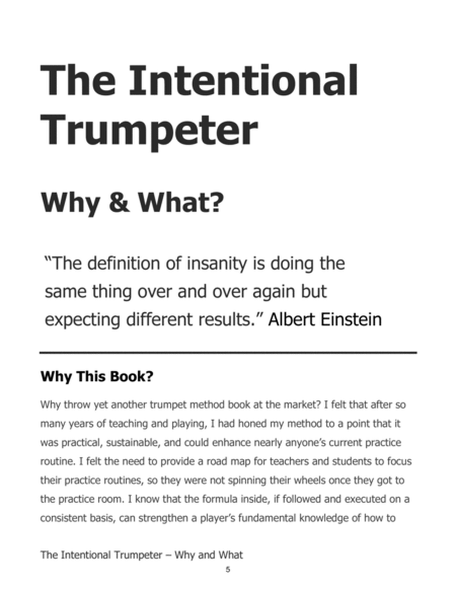 The Intentional Trumpeter