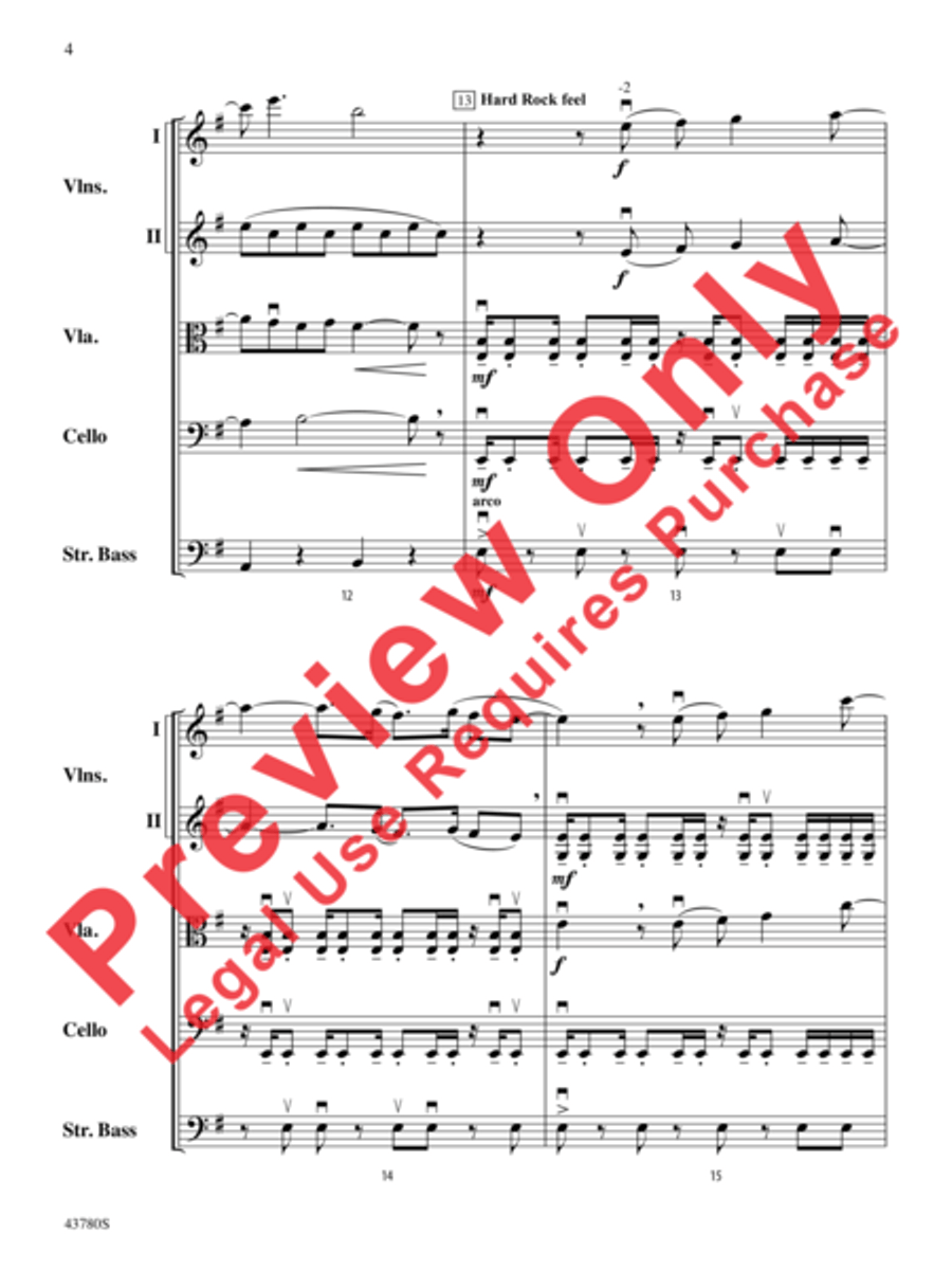 Bring Me to Life String Orchestra scores gallery preview page 5