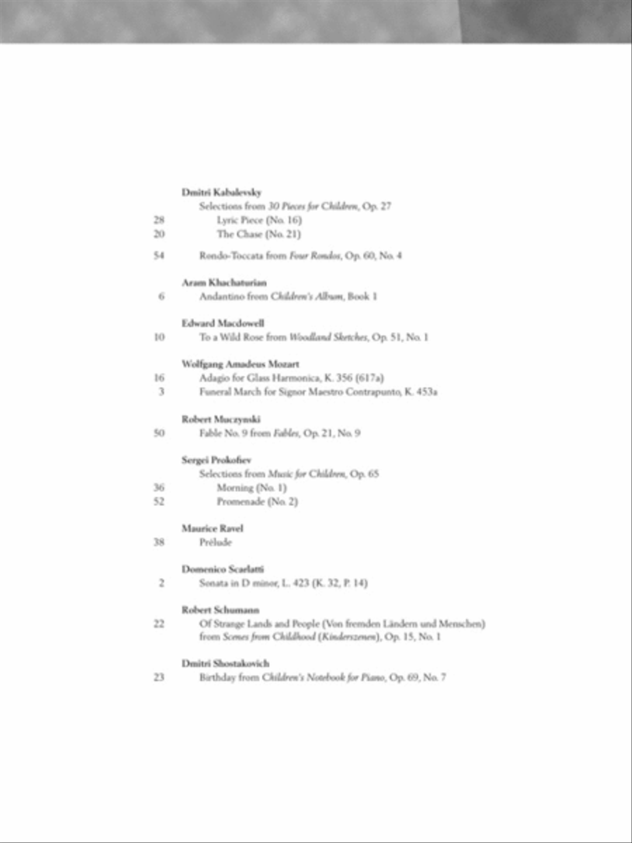 Baroque to Modern: Intermediate Level Piano Solo scores gallery preview page 3