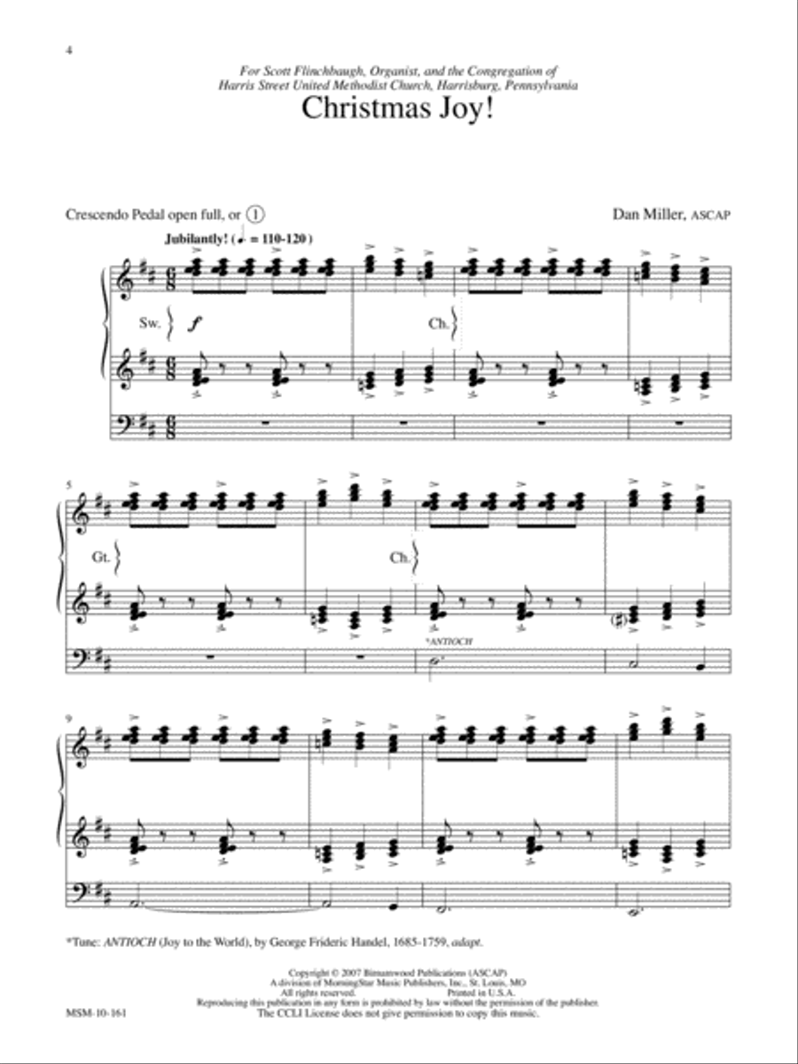 Christmas Joy Organ scores gallery preview page 3