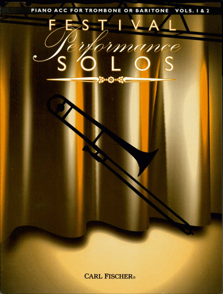 Festival Performance Solos - Trombone/Baritone Volumes 1 & 2 (Piano Accompaniment) Baritone Horn scores gallery preview page 1