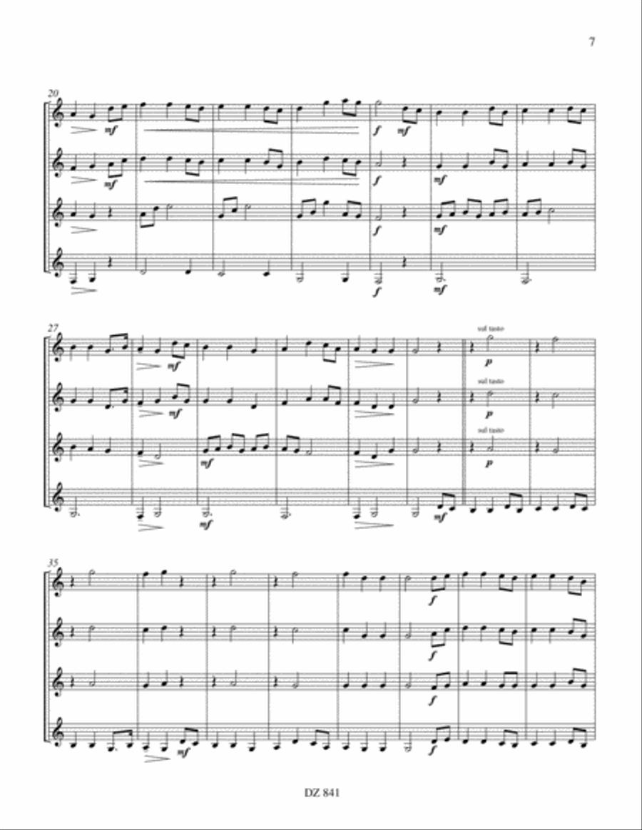 Two Celtic Lullabies Guitar Ensemble scores gallery preview page 6