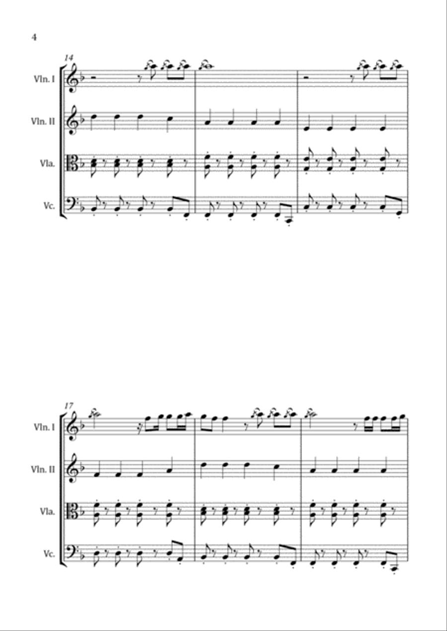 Faded String Quartet scores gallery preview page 6