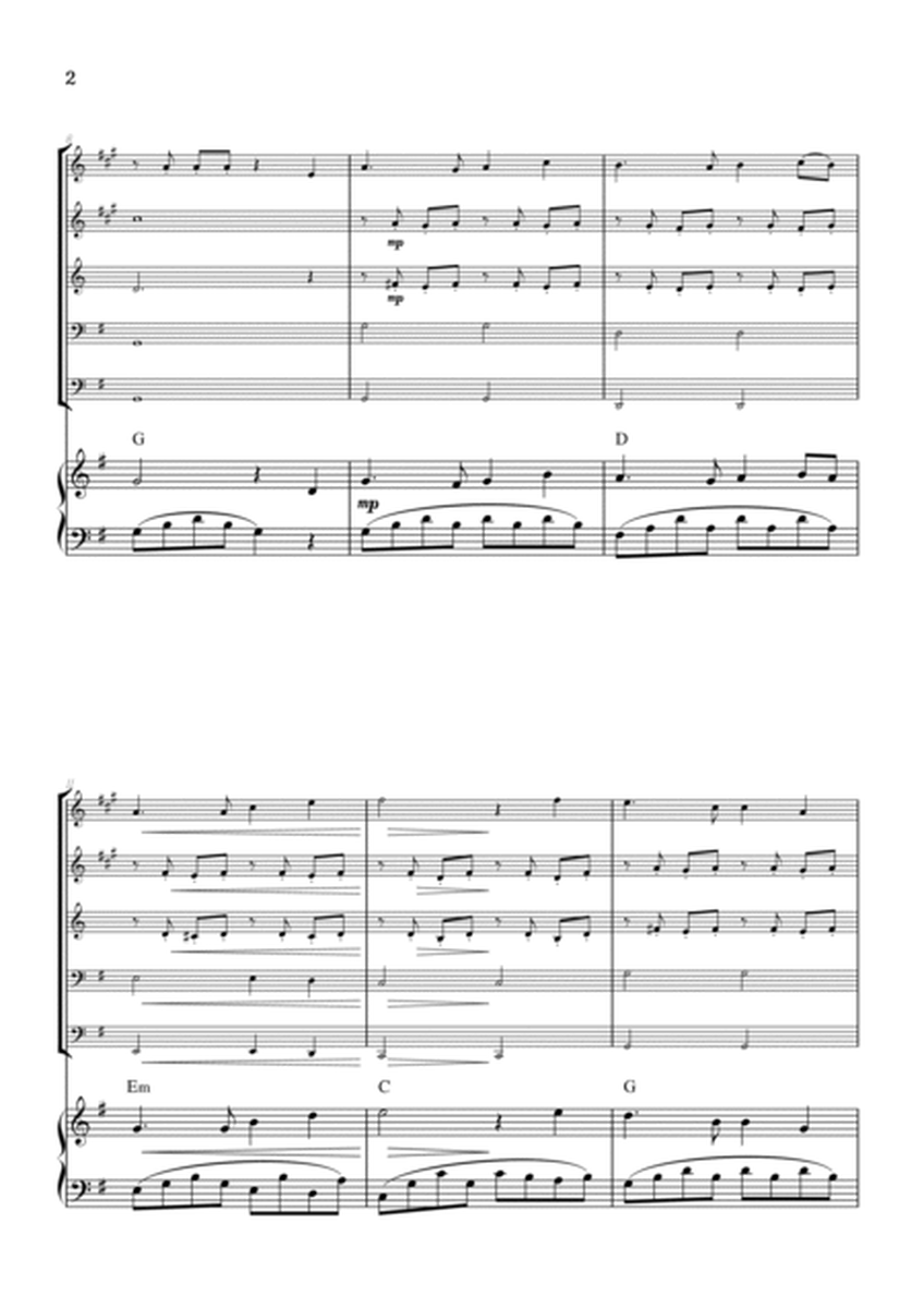 Auld Lang Syne • New Year's Anthem | Brass Quintet & Piano Accompaniment sheet music with chords image number null