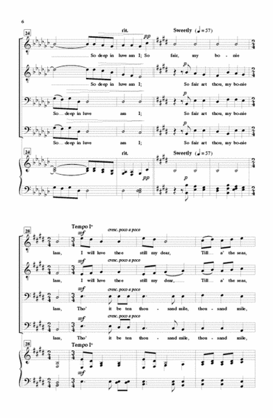 A Red, Red Rose by Eric William Barnum Choir - Sheet Music