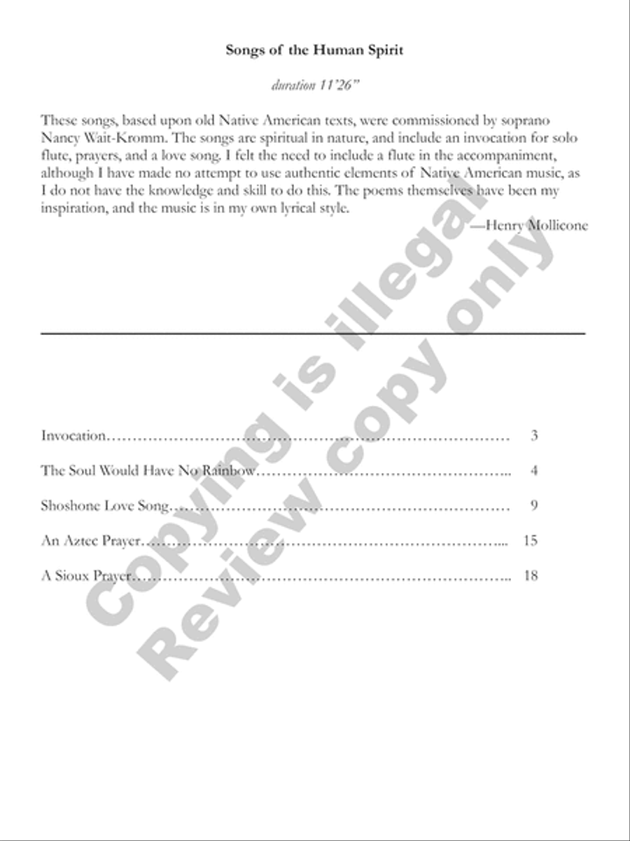 Songs of the Human Spirit Flute scores gallery preview page 3