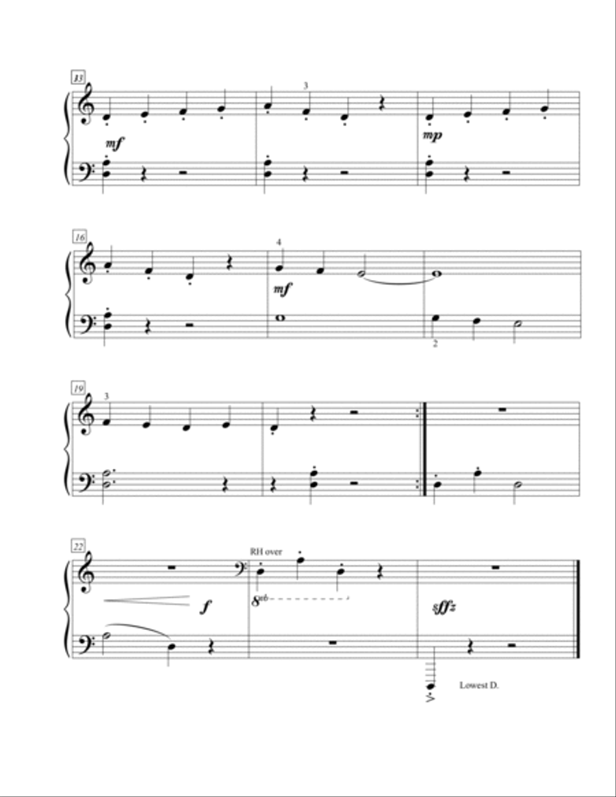 Sneaky Snit & Spider Dance Easy Piano scores gallery preview page 3