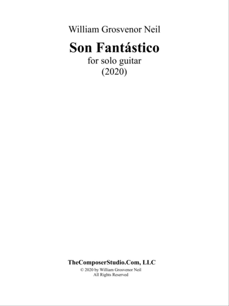 Son Fantástico for solo guitar image number null