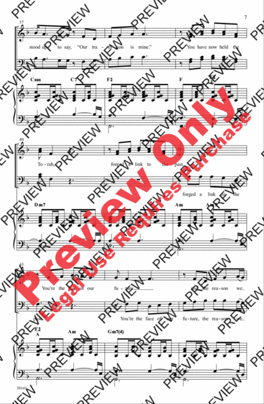Taking Your Place Taking Your Place 4-Part scores gallery preview page 7