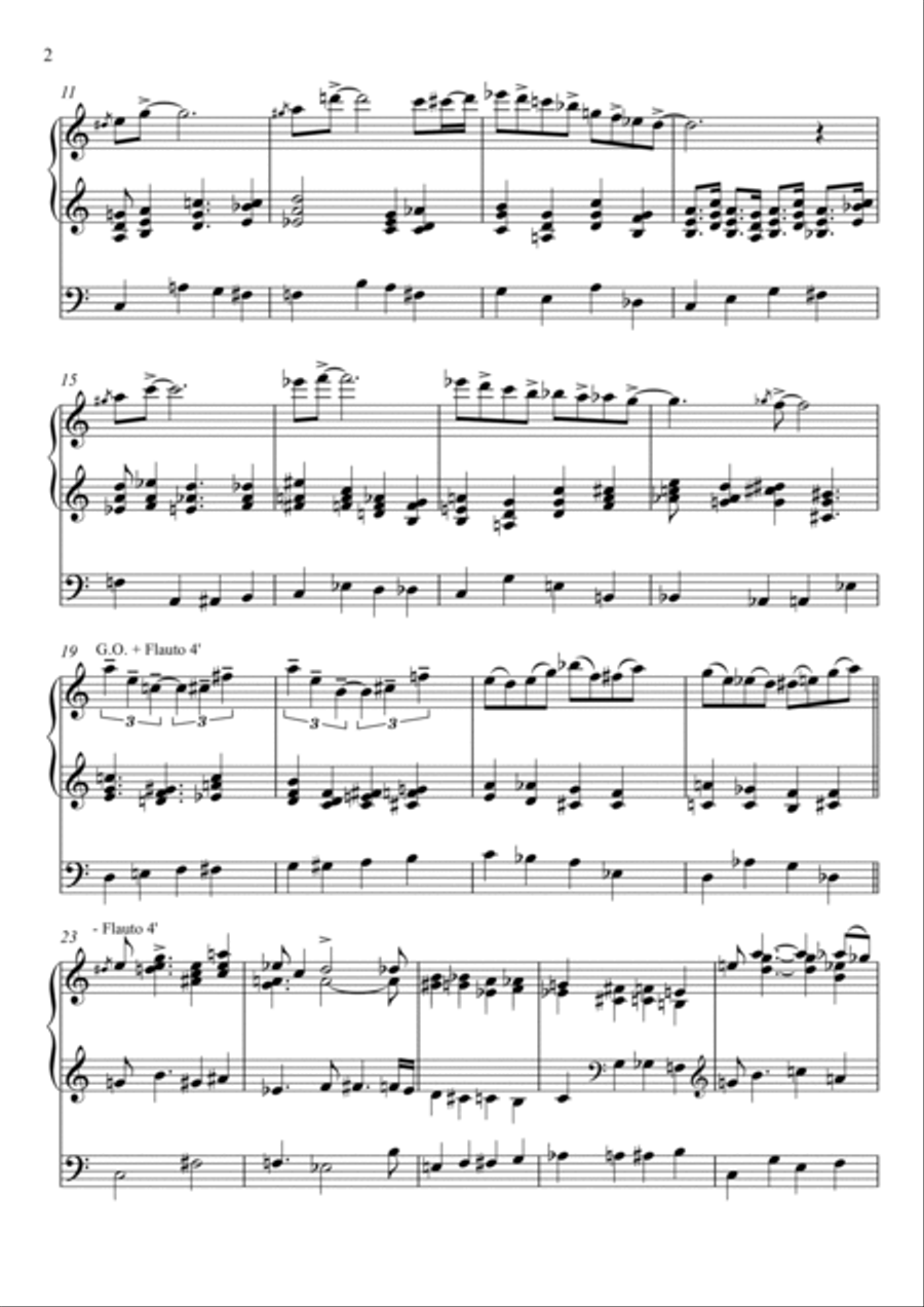 Carlo F. Defranceschi: SYMPHONIC BLUES (ES-20-131) Organ Solo scores gallery preview page 4