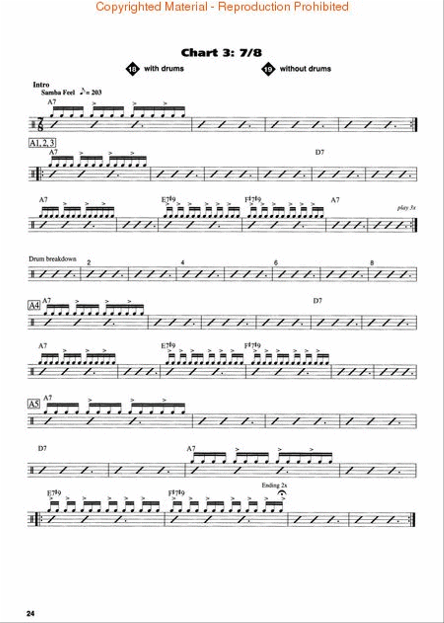 Drummer's Guide to Odd Meters Drums scores gallery preview page 4