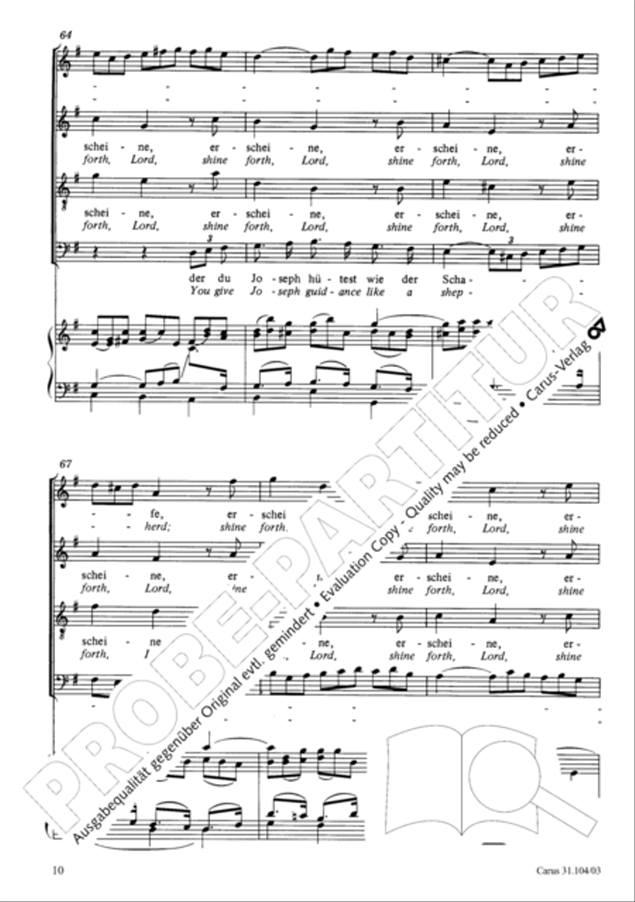 O shield of Israel, hear us (Du Hirte Israel, hore) TB scores gallery preview page 11