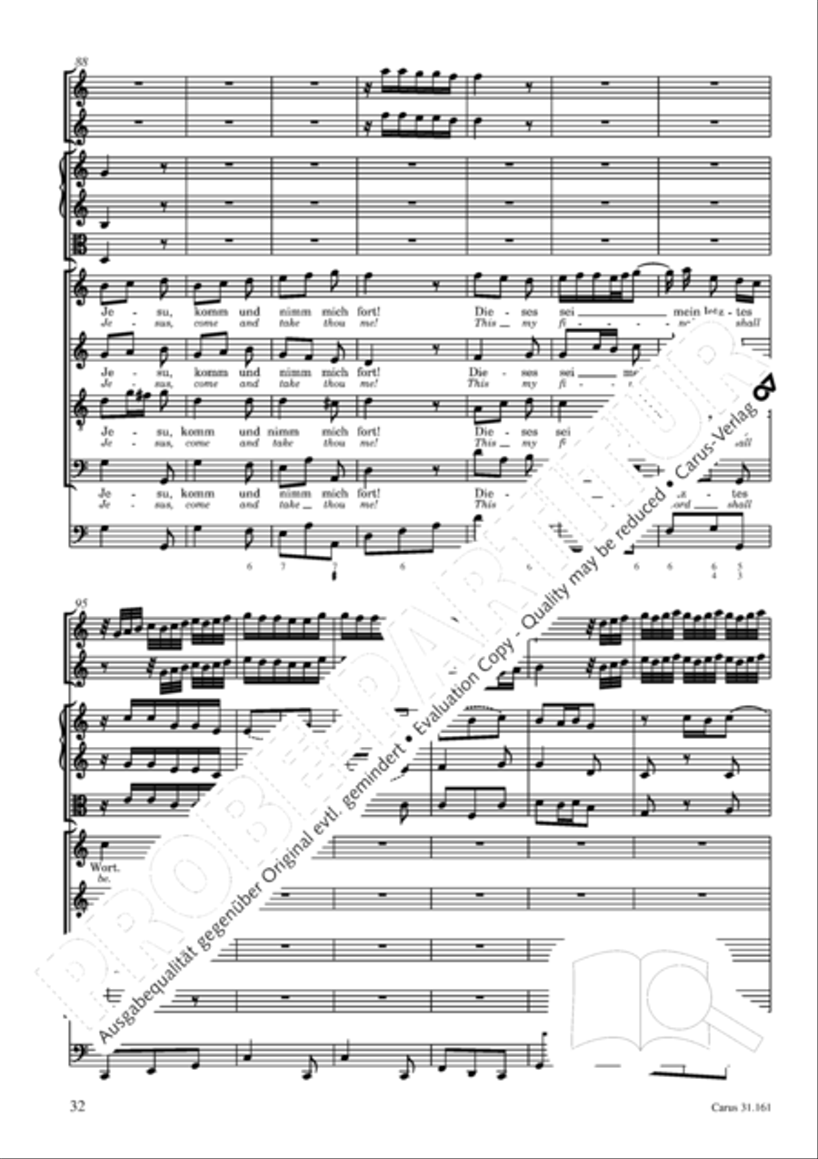 Komm, du susse Todesstunde 4-Part scores gallery preview page 32