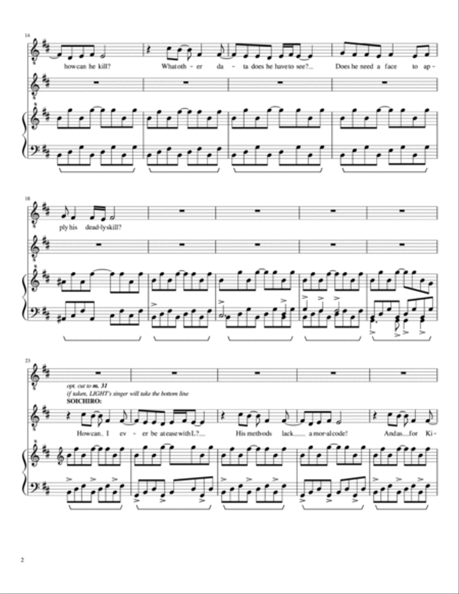 Secrets & Lies Secrets & Lies Voice scores gallery preview page 2