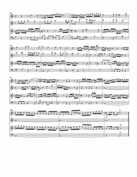 Fugue for organ, BWV 574 (Arrangement for 4 recorders)