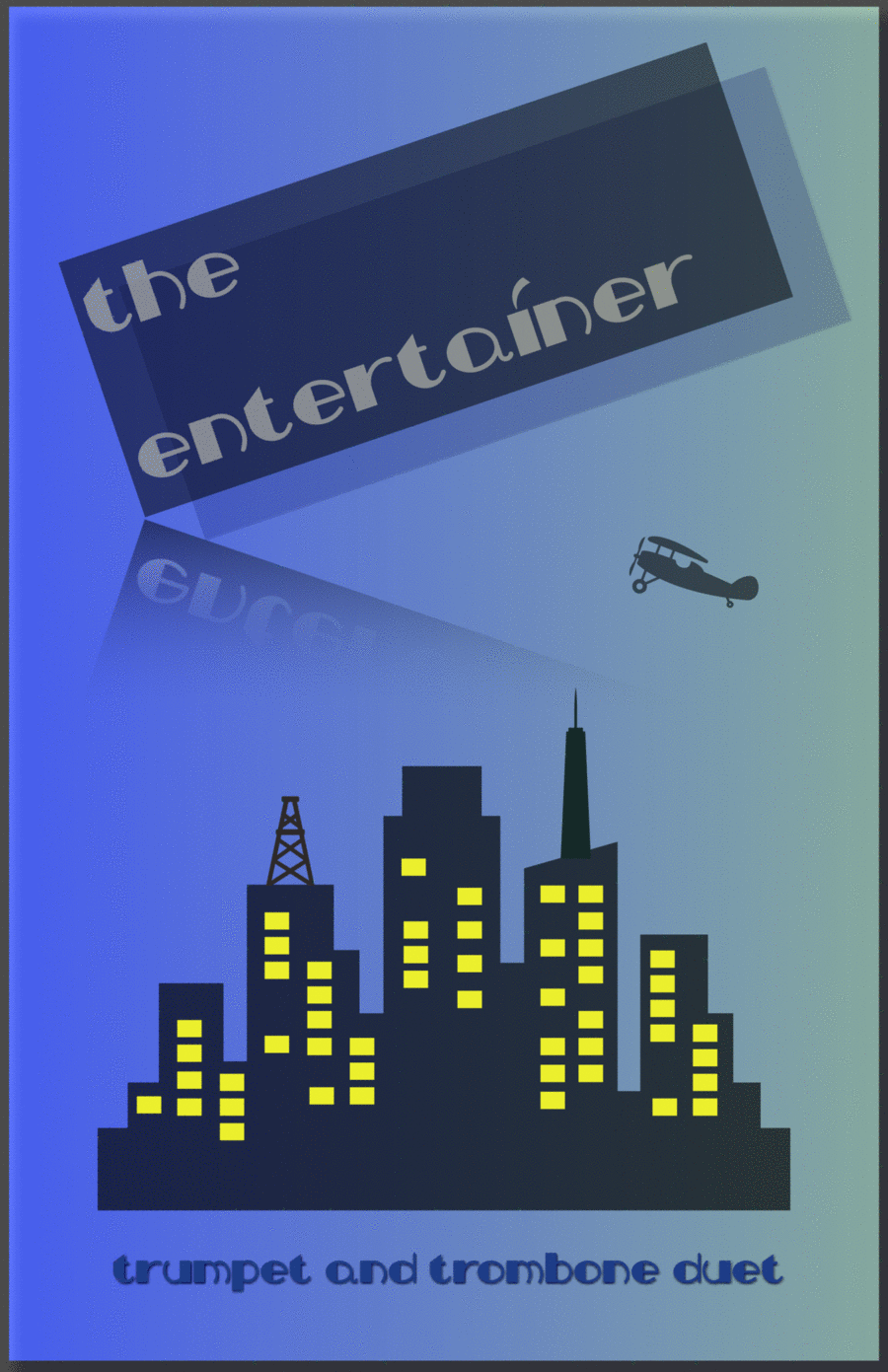 The Entertainer by Scott Joplin, Trumpet and Trombone Duet Brass Duet scores gallery preview page 1